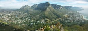 Table Mountain and twelve apostles