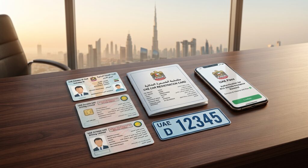 Documents you require to renew you car insurance in UAE.