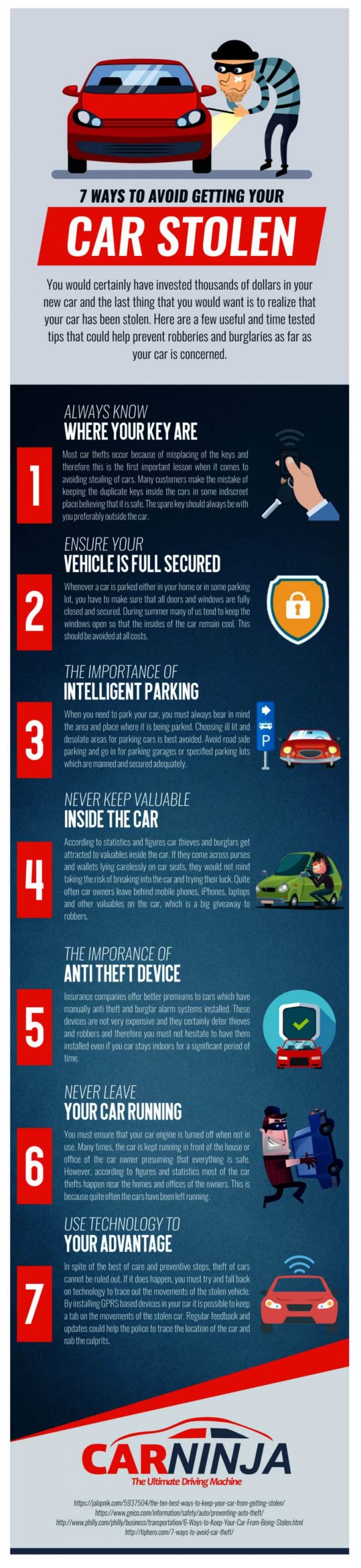 7 ways to avoid getting your car stolen