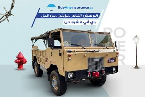 السيارات النادرة في الإمارات وتأمين الوحش الفامبير لاندر روفر 101