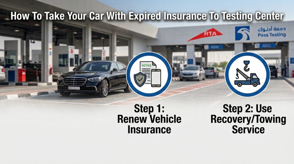 My car insurance has expired, how can I take it for inspection