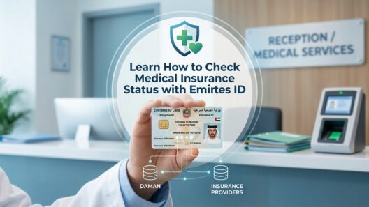How can I check my medical insurance status with my emirates ID