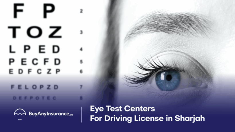 What are the approved eye test centers for driving license in sharjah near me